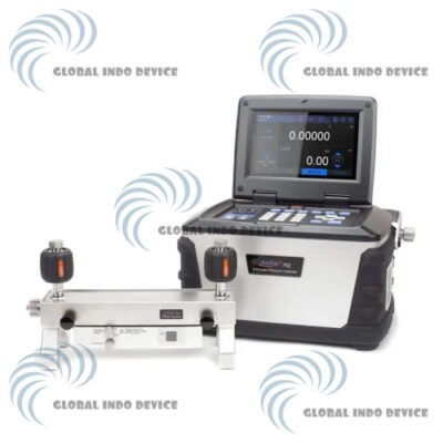 Additel 762W automated hydraulic pressure calibrator on laboratory bench