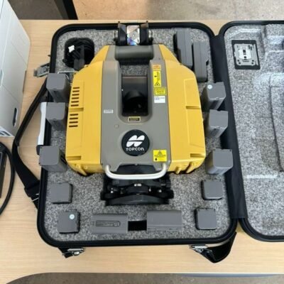 Topcon GLS-2200S 3D laser scanner on tripod in field