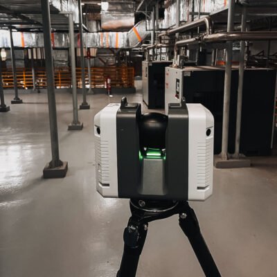 Leica RTC360 3D laser scanner in field operation