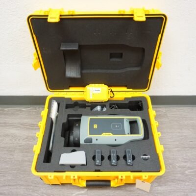 Trimble X9 3D laser scanner on construction site