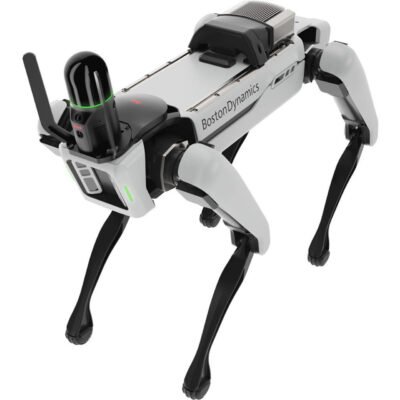 Autonomous robot equipped with Leica BLK ARC scanning industrial facility