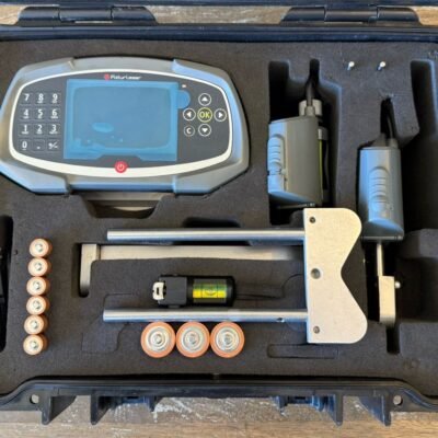 FixturLaser GO Pro laser alignment system installed on industrial motor and pump