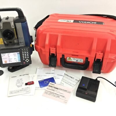 Sokkia iX-1005 robotic survey total station performing construction layout on infrastructure project