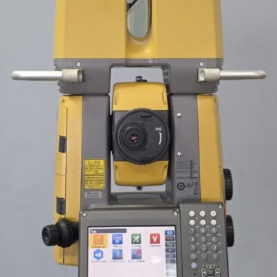 Topcon GTL-1203 3D scanning total station performing reality capture on construction project