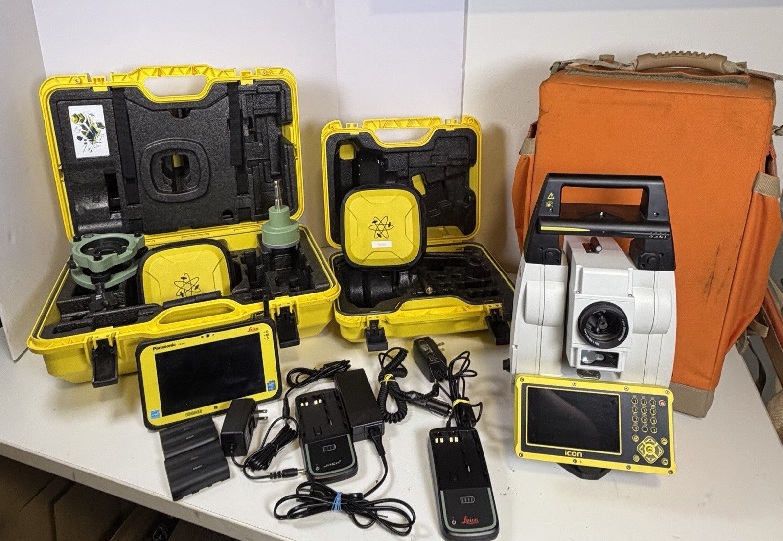 Leica iCR80 2 total station for robotic construction surveying and layout