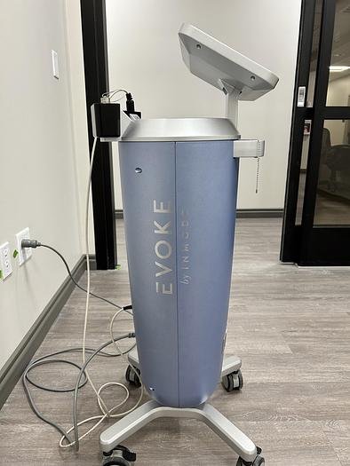 Patient receiving InMode Evoke RF jawline treatment
