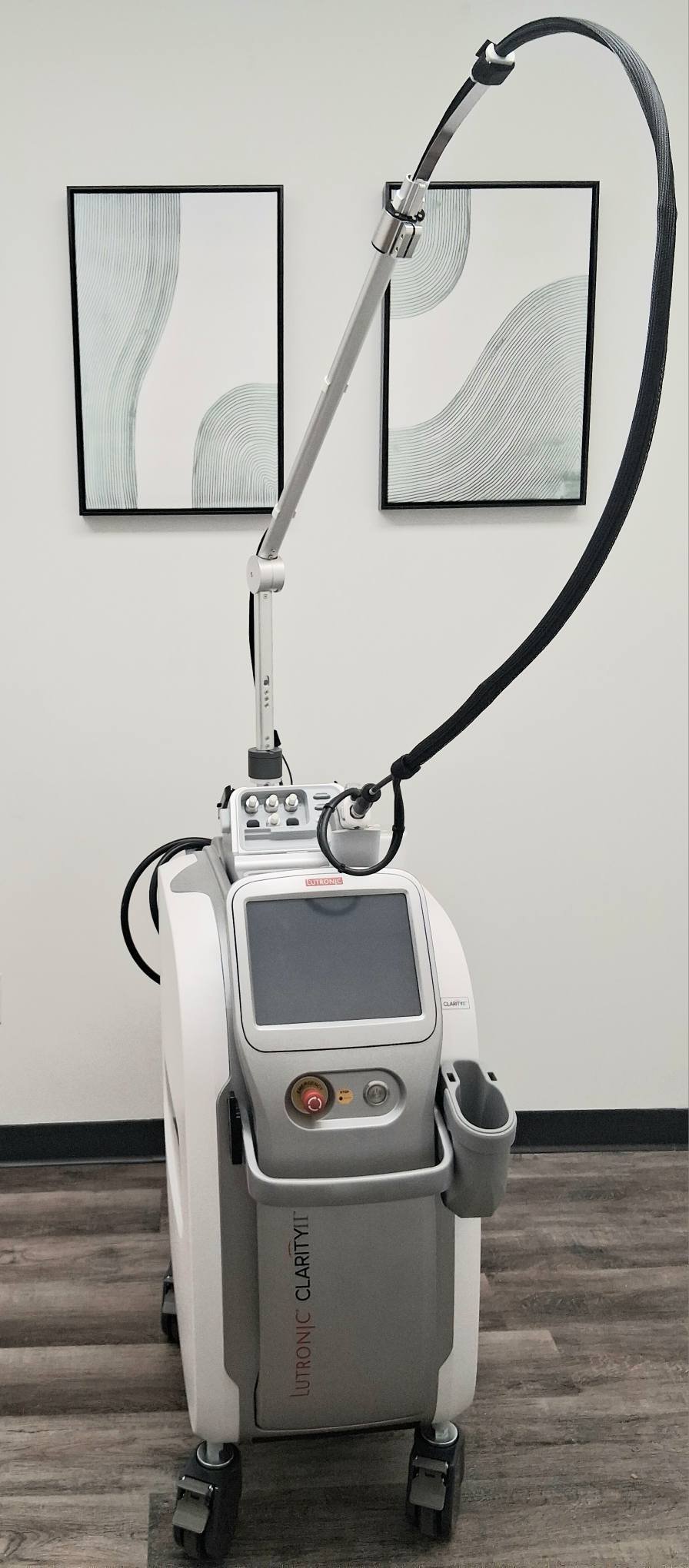 Healite II LED panel emitting red and blue light therapy